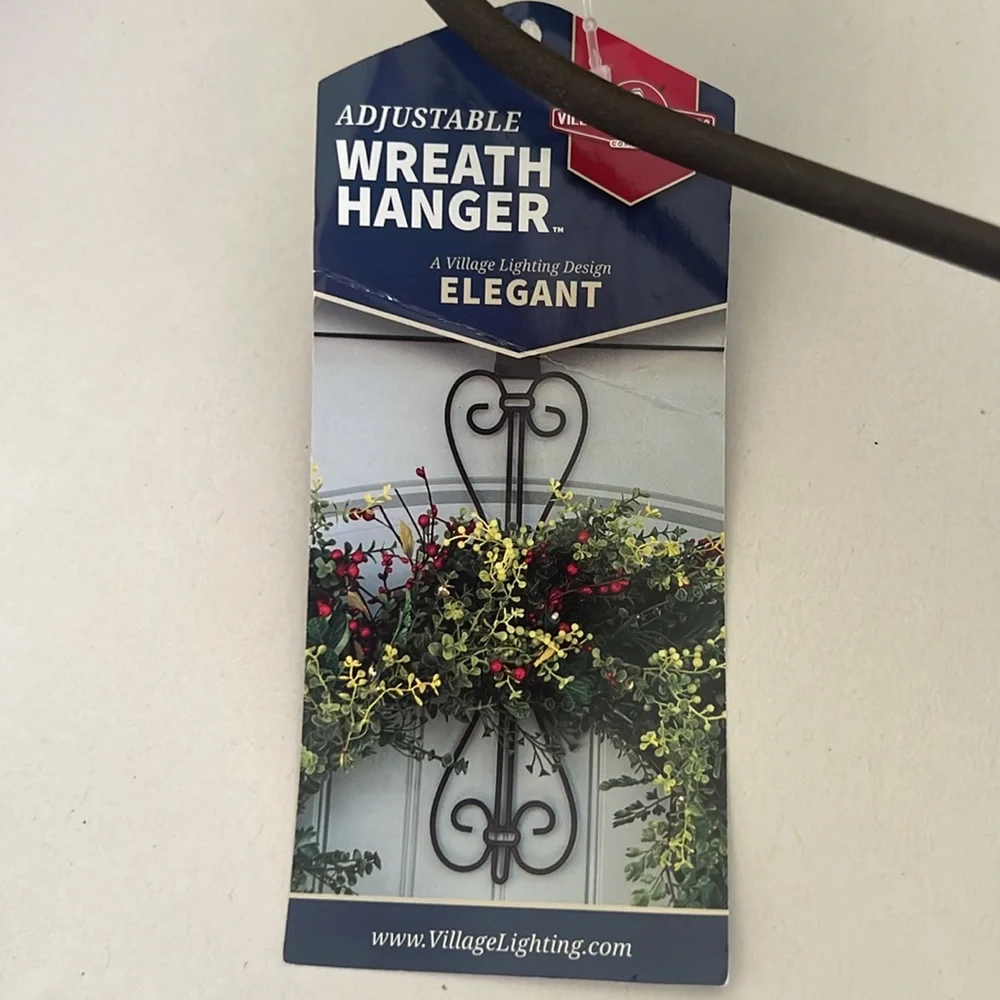 Village Lighting Design Wreath Hanger Adjustable